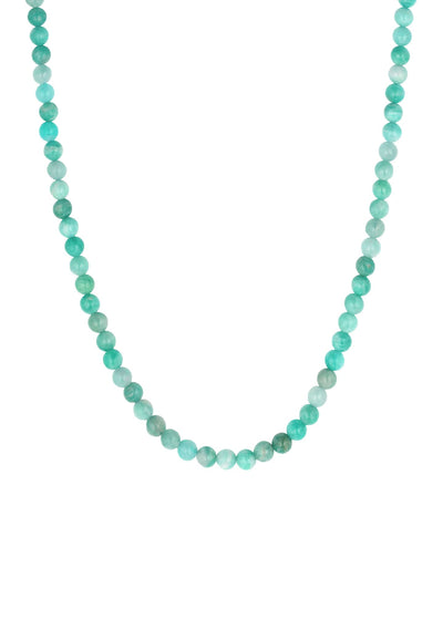 Carter Gemstone Necklace Blue Amazonite-Jewelry-Uniquities