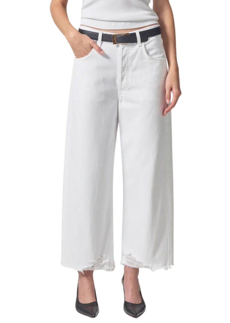 Ayla Raw Hem Crop Jeans in Harlow-Denim-Uniquities