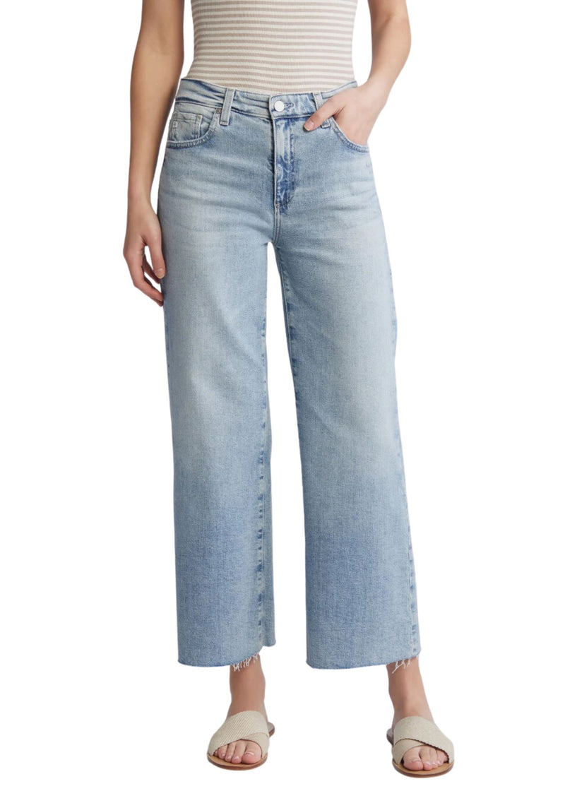 Saige Wide Leg Crop Jeans in Eclipsed-Denim-Uniquities