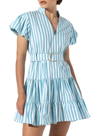 Karissa Poplin Mini Dress-Dresses-Uniquities