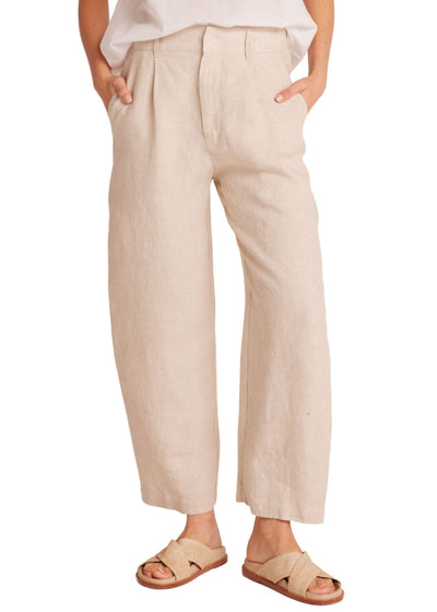 Relaxed Pleat Front Trouser-Bottoms-Uniquities