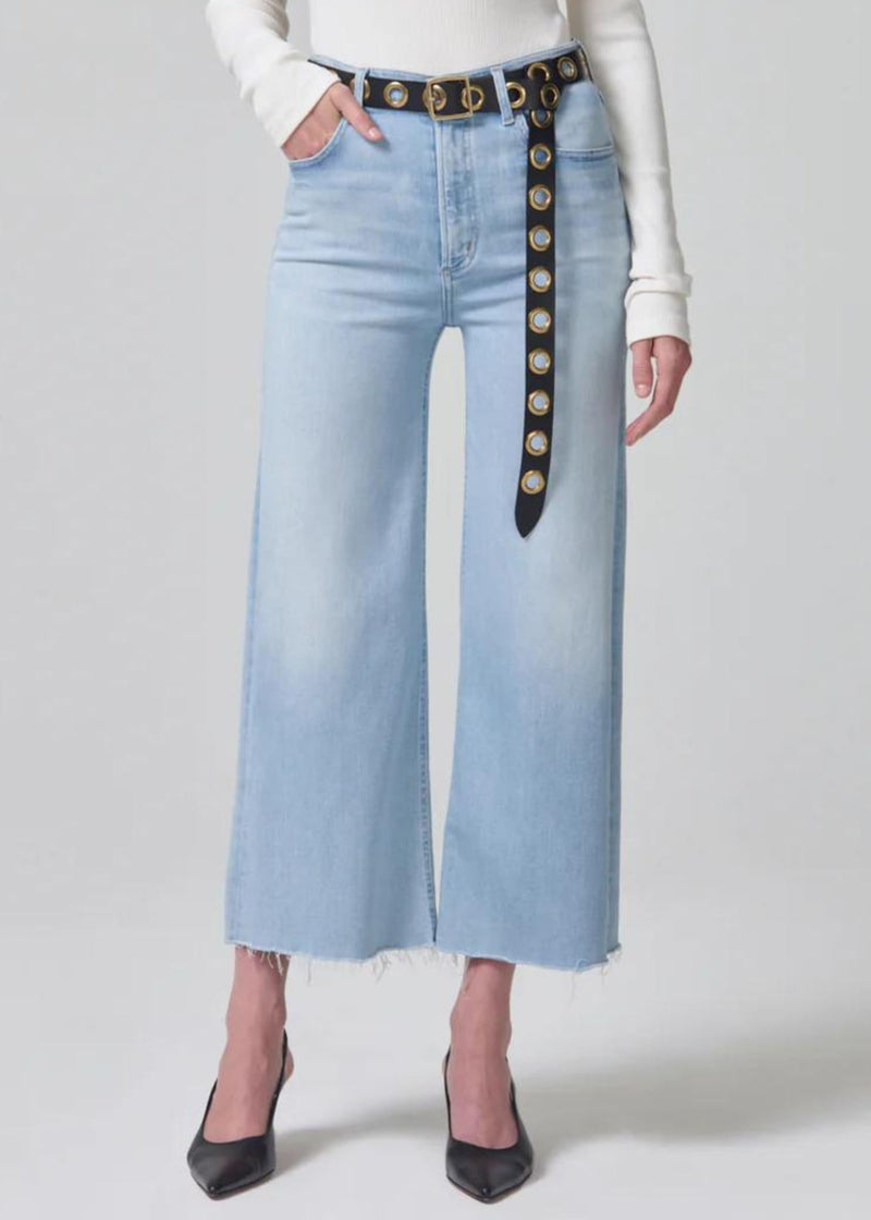 Lyra Crop Wide Leg Jeans in Marquee-Denim-Uniquities