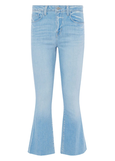 Kendra High Rise Crop Flare Jeans in Olympia-Denim-Uniquities