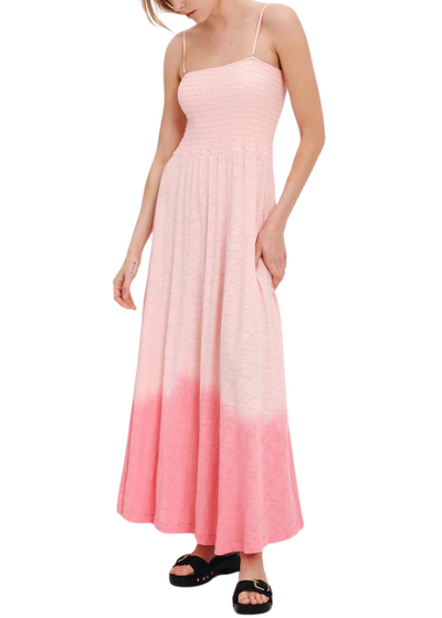 Tonal Dip Smocked Dress-Dresses-Uniquities