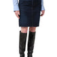 Etta Pencil Skirt-Denim-Uniquities