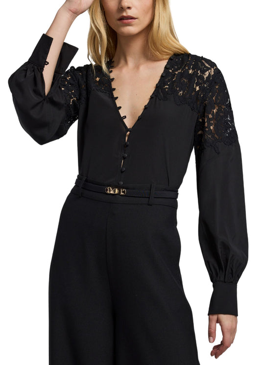 Harlea Lace Combo Blouse-Tops/Blouses-Uniquities