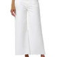 Lyra Wide Leg Crop Jeans in Soft White-Denim-Uniquities