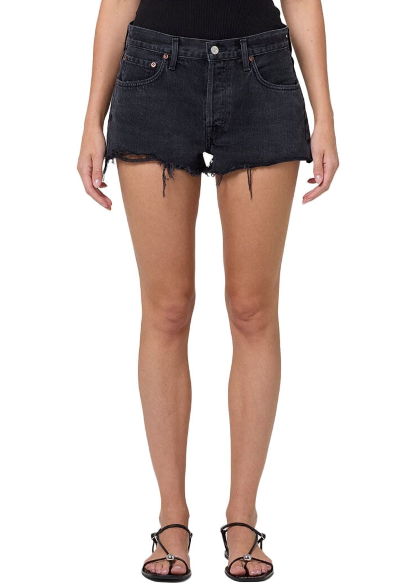 Parker Short in Theme-Denim-Uniquities