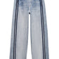 Miramar Wide Leg Track Pant-Denim-Uniquities