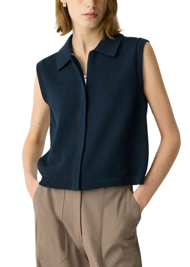 Zip Up Vest-Sweaters-Uniquities