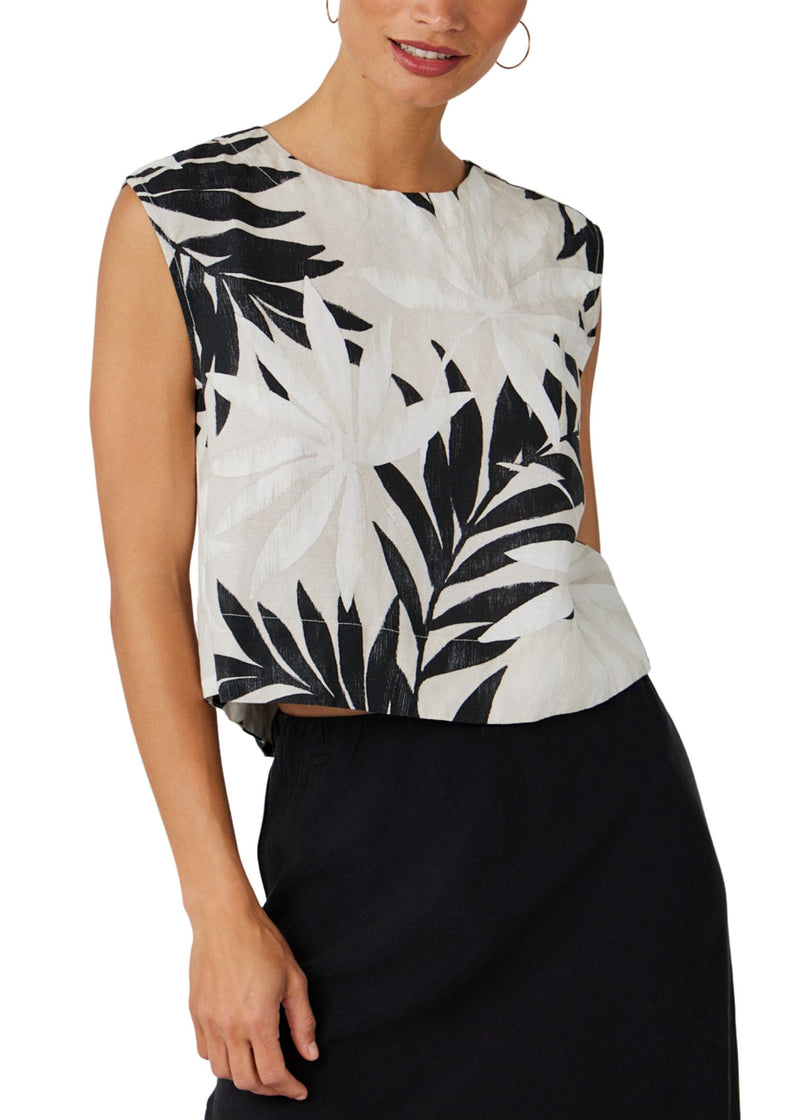 Boxy Button Back Top-Tops/Blouses-Uniquities