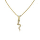 Pave Crystal Snake Necklace-Jewelry-Uniquities
