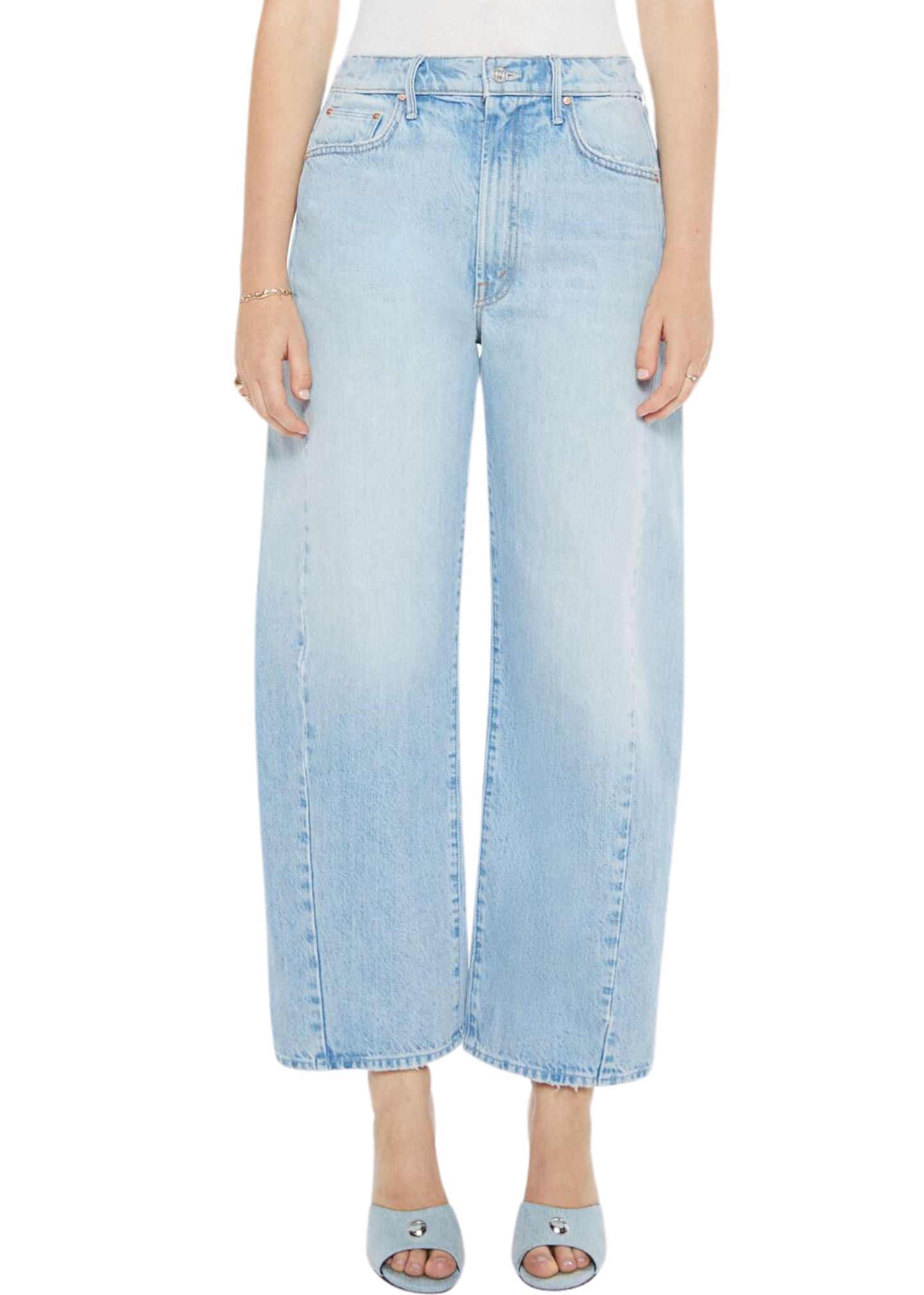 The Full Pipe Flood Jeans in Back Pedal-Denim-Uniquities