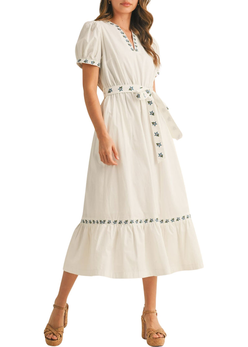 Iris Belted Dress-Dresses-Uniquities