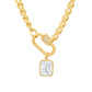 Gold Link Clear Lock Necklace-Jewelry-Uniquities