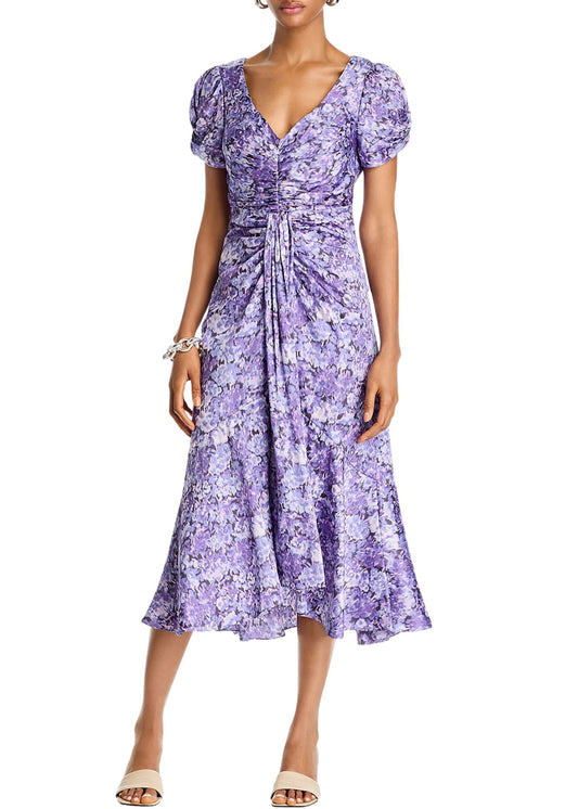 Painted Hydrangea Walker Dress-Dresses-Uniquities
