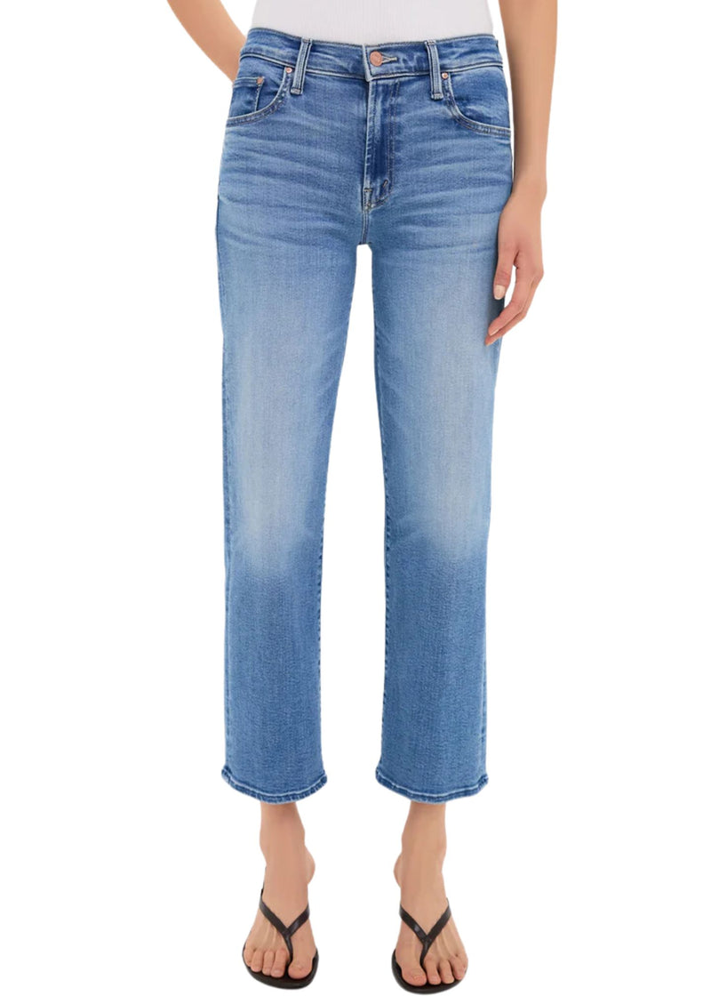 The Mid Rise Rambler Zip Ankle Jeans-Denim-Uniquities