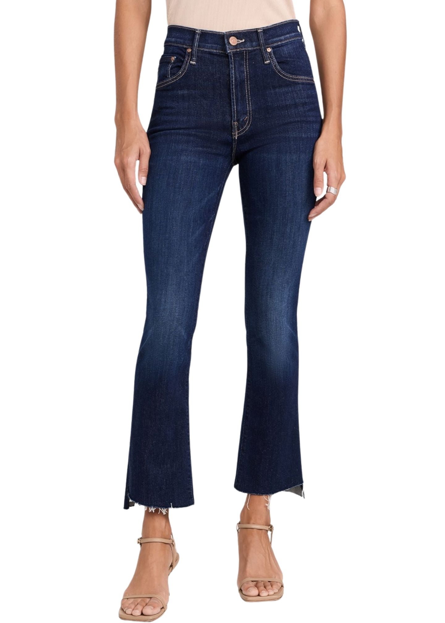 The Insider Crop Step Fray Jeans in Off Limits-Denim-Uniquities
