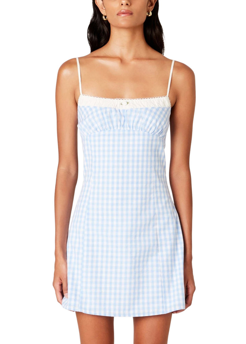 Piper Gingham Mini Dress-Dresses-Uniquities