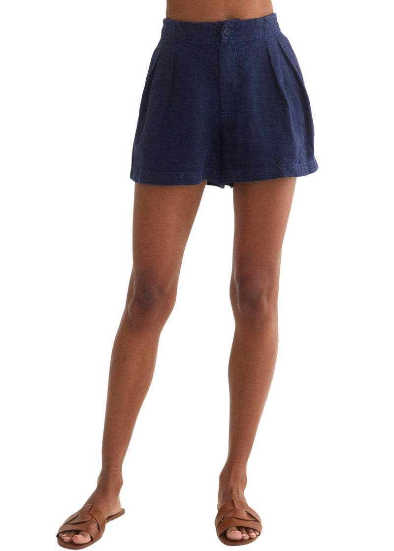 Double Pleat Short-Bottoms-Uniquities