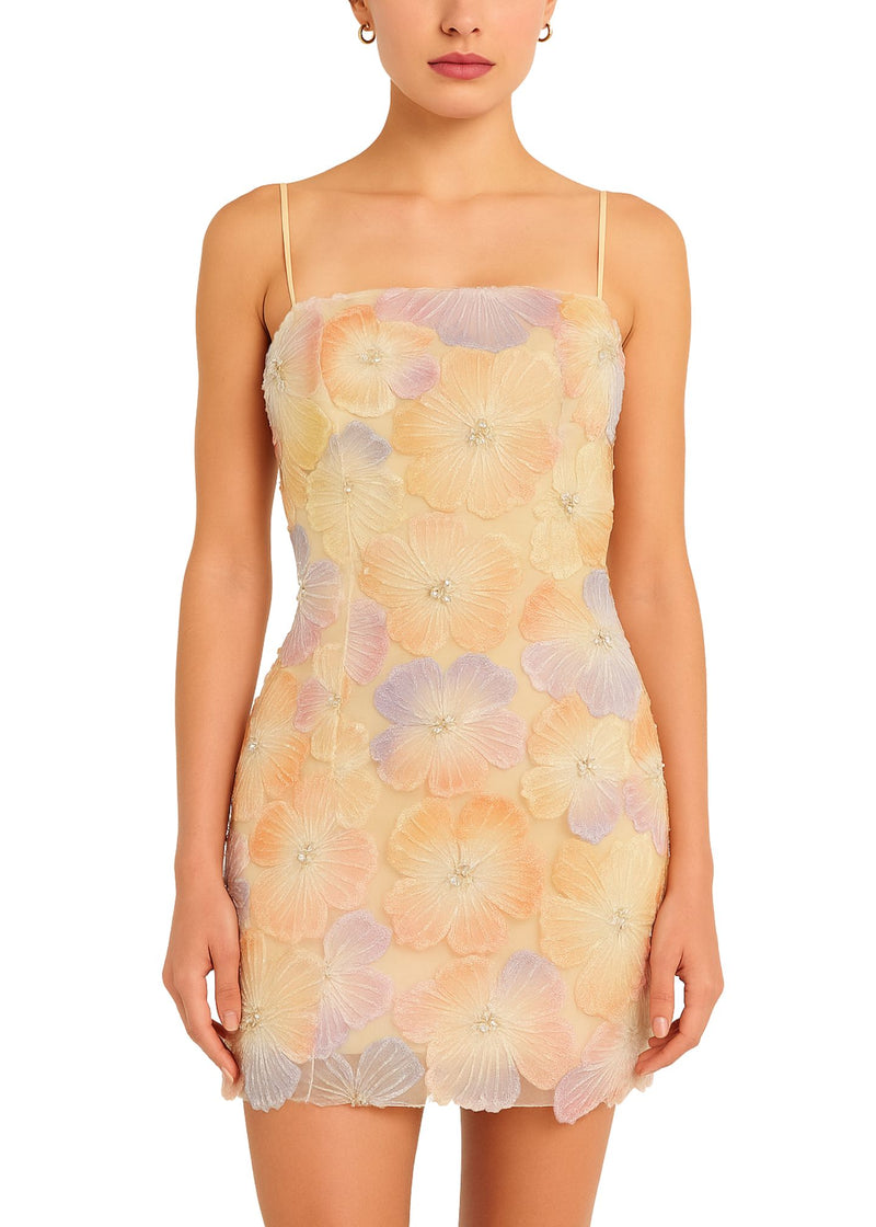 Taylor Floral Mini Dress-Dresses-Uniquities