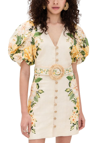 Garden Cascade Mini Dress-Dresses-Uniquities