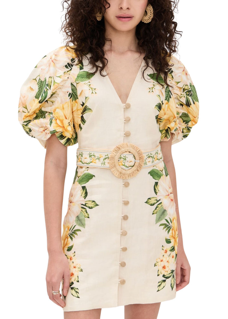 Garden Cascade Mini Dress-Dresses-Uniquities