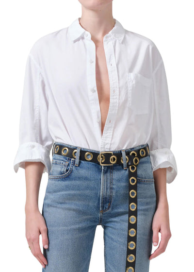 Kayla Shrunken Shirt-Tops/Blouses-Uniquities