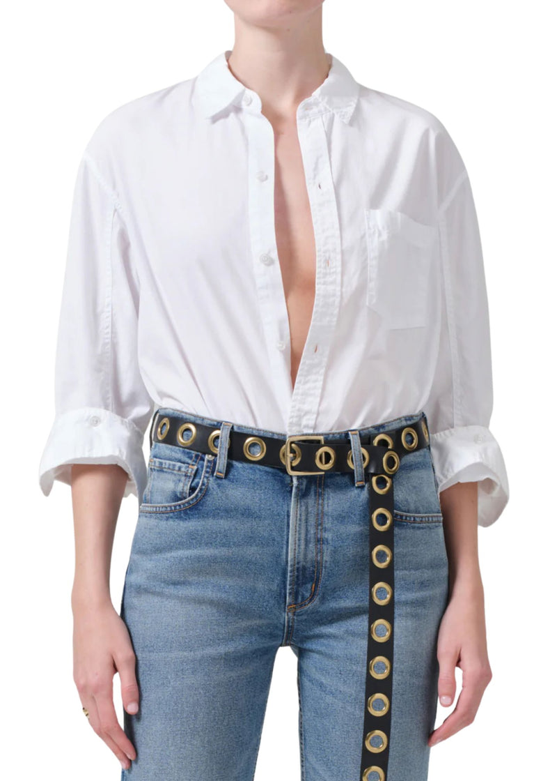 Kayla Shrunken Shirt-Tops/Blouses-Uniquities