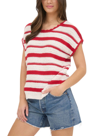Ellie Crochet Top-Sweaters-Uniquities