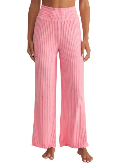 Dawn Smocked Rib Pant-Lounge-Uniquities