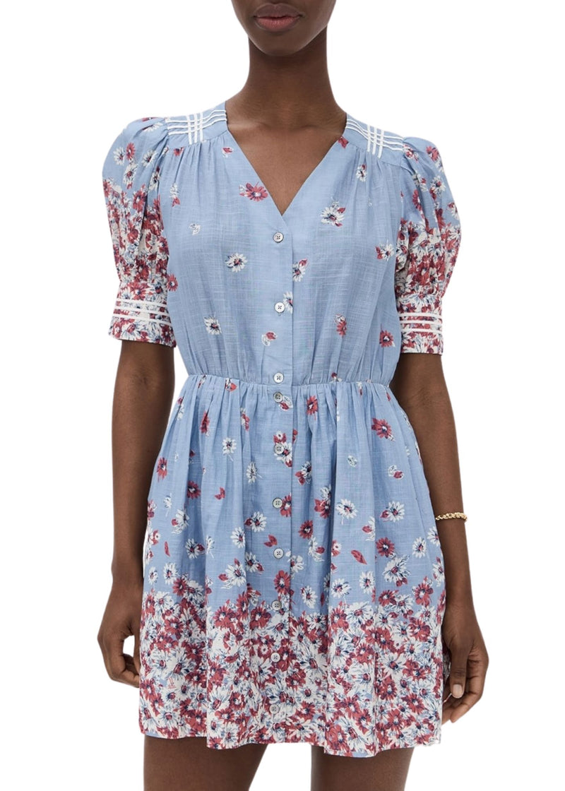Whitney Print Mini Dress-Dresses-Uniquities