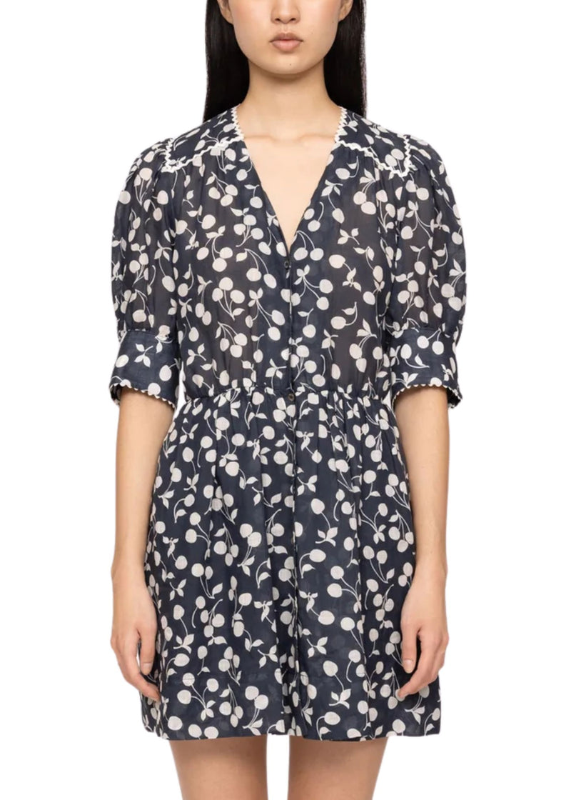 Cheri Print Mini Dress-Dresses-Uniquities