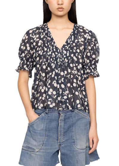 Cheri Print Top Tops/Blouses Sea NY 