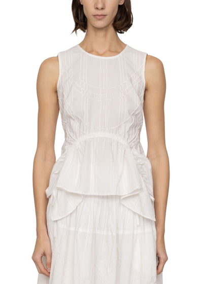 Camden Cotton Poplin Tank Top Tops/Blouses Sea NY 