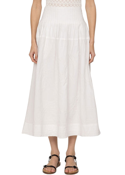 Camden Cotton Poplin Skirt-Bottoms-Uniquities
