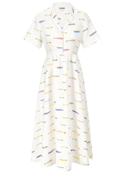 Meryl Linen Dress Dresses STAUD 
