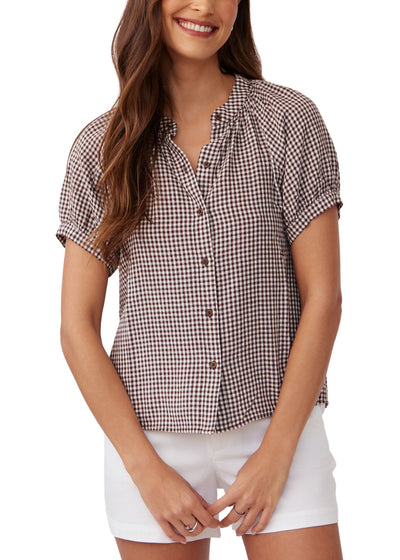 Short Sleeve Raglan Shirt-Tops/Blouses-Uniquities
