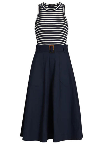 Jordyn Mixed Media Dress-Dresses-Uniquities