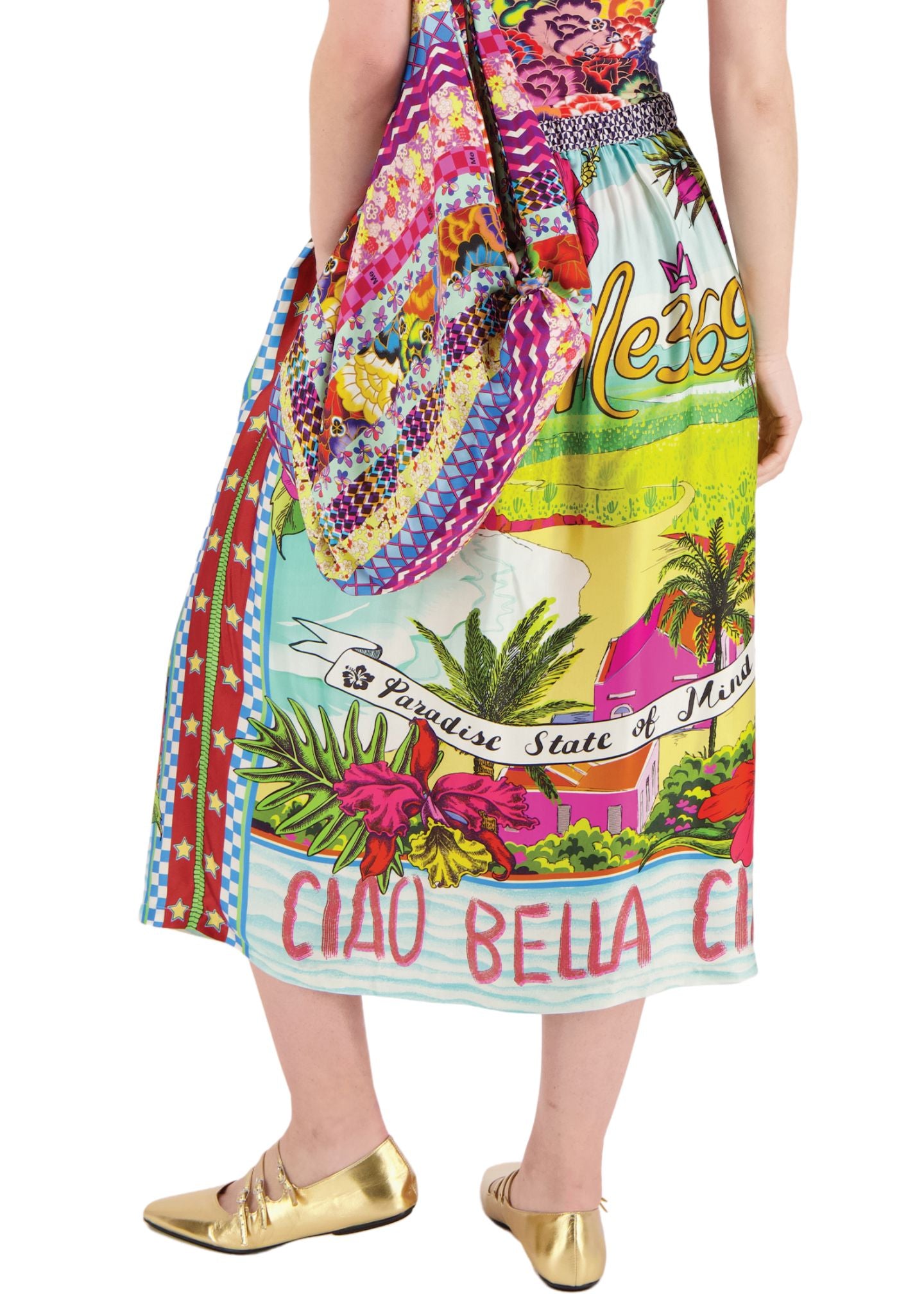 Vanessa Printed Midi Skirt-Bottoms-Uniquities