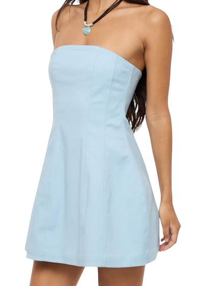 Strapless Bodycon Mini Dress-Dresses-Uniquities