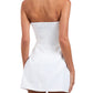 Strapless Skort Romper-Dresses-Uniquities