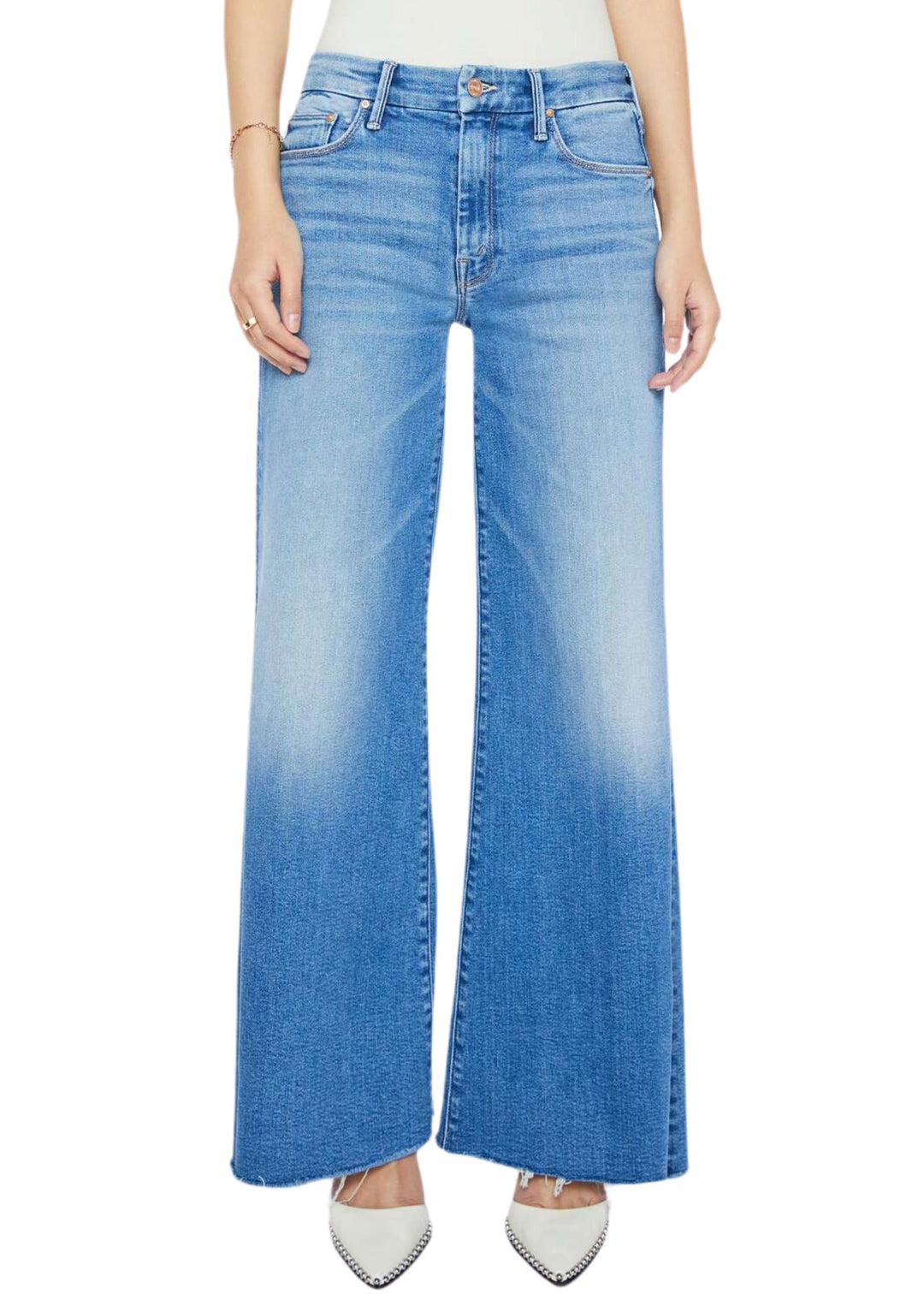 未使用品 MOTHER 【LIL】THE ROLLER FRAY 23 FOT PETITES The Lil' Roller Fray Jeans in Fan Favorite – Uniquities