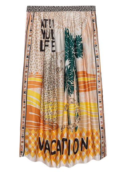 Elizabeth Printed Midi Skirt Bottoms Me369 
