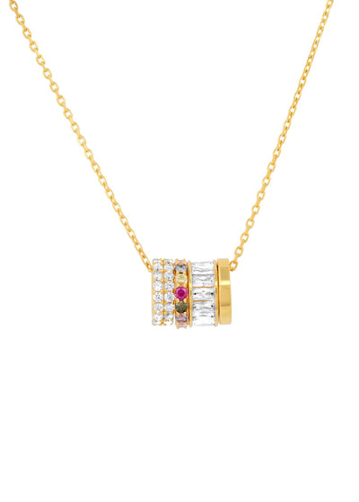 Rainbow Rondelles Necklace-Jewelry-Uniquities
