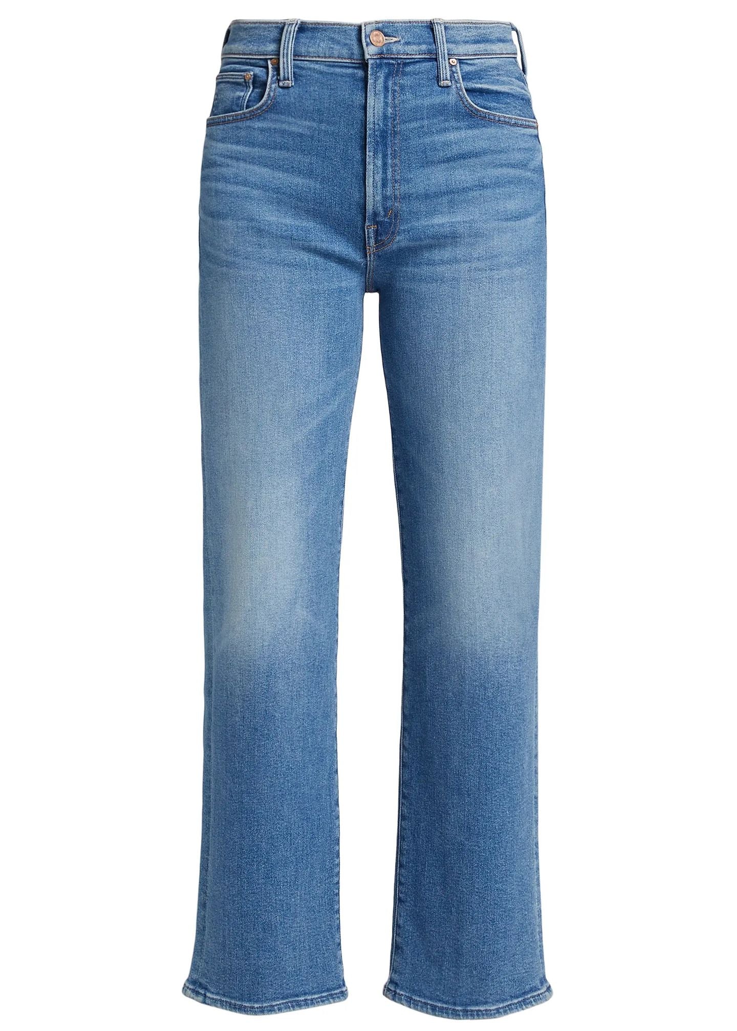 The Mid Rise Rambler Zip Ankle Jeans-Denim-Uniquities