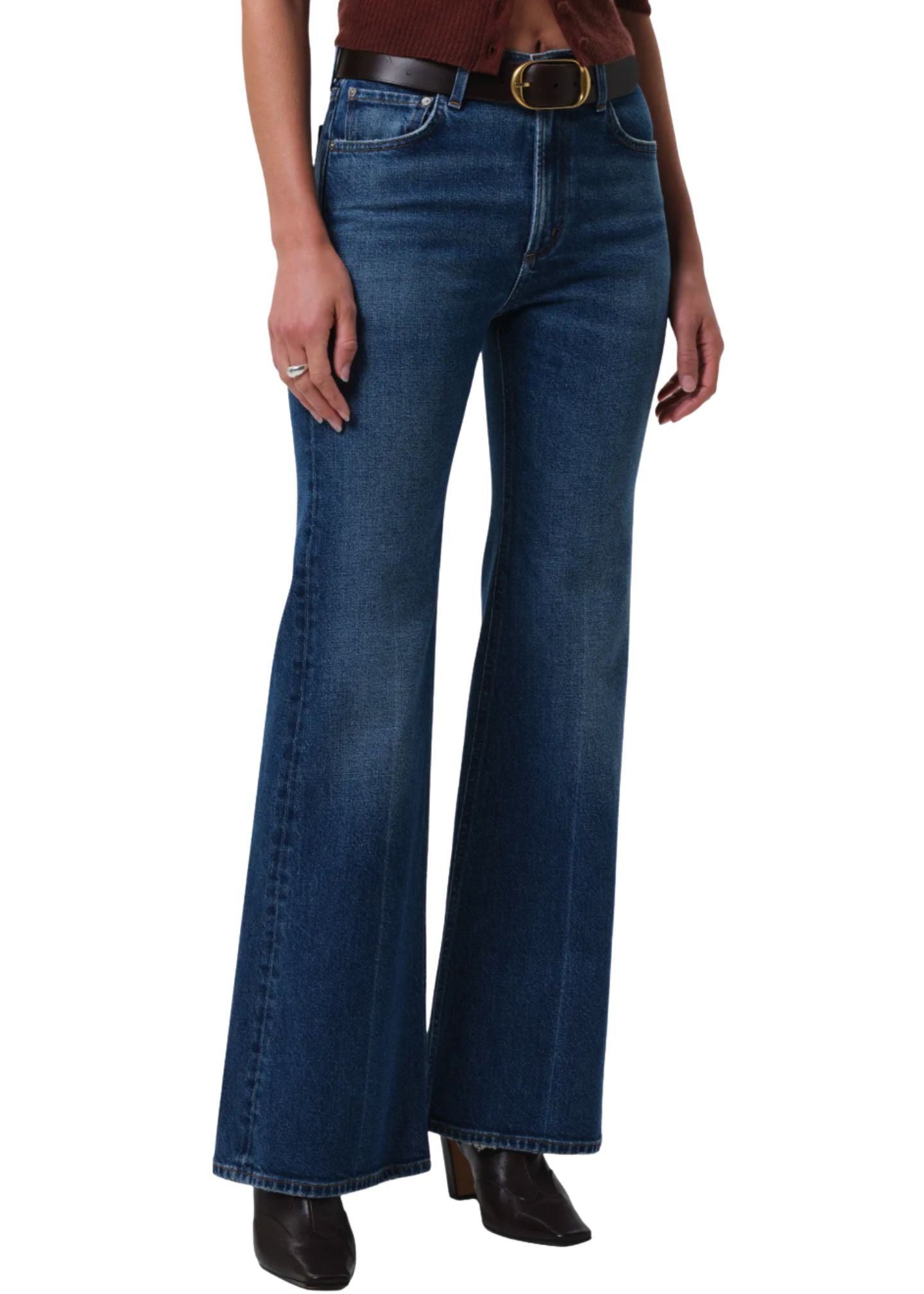 Kimberly 70's Flare Jeans-Denim-Uniquities