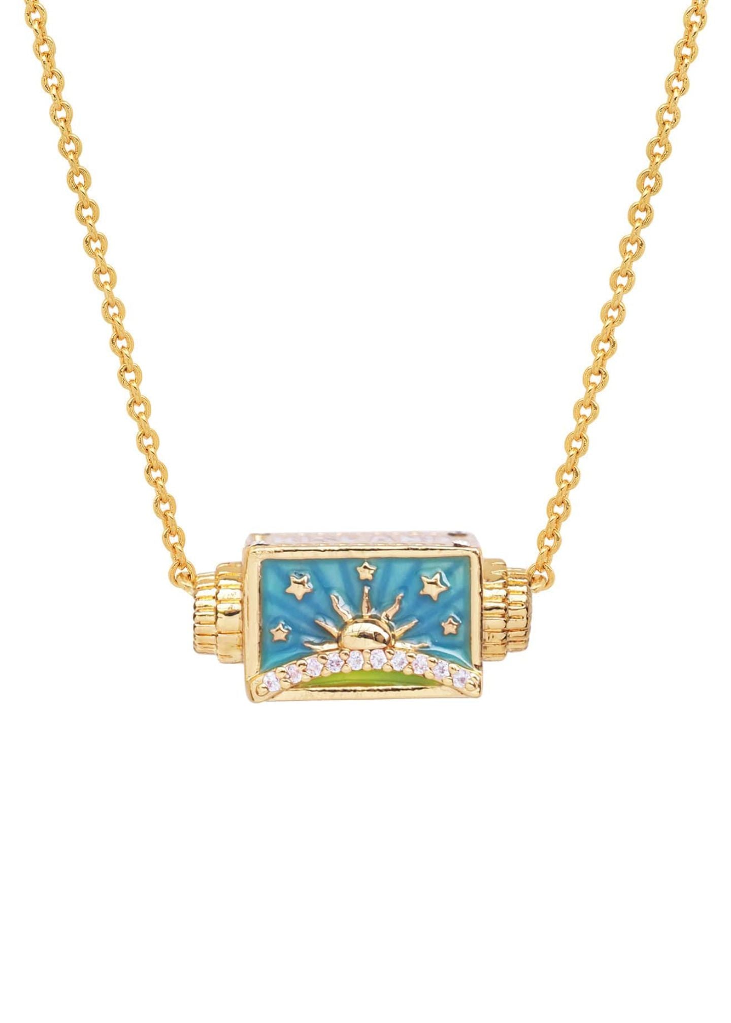 Rise And Shine Spinner Necklace-Jewelry-Uniquities