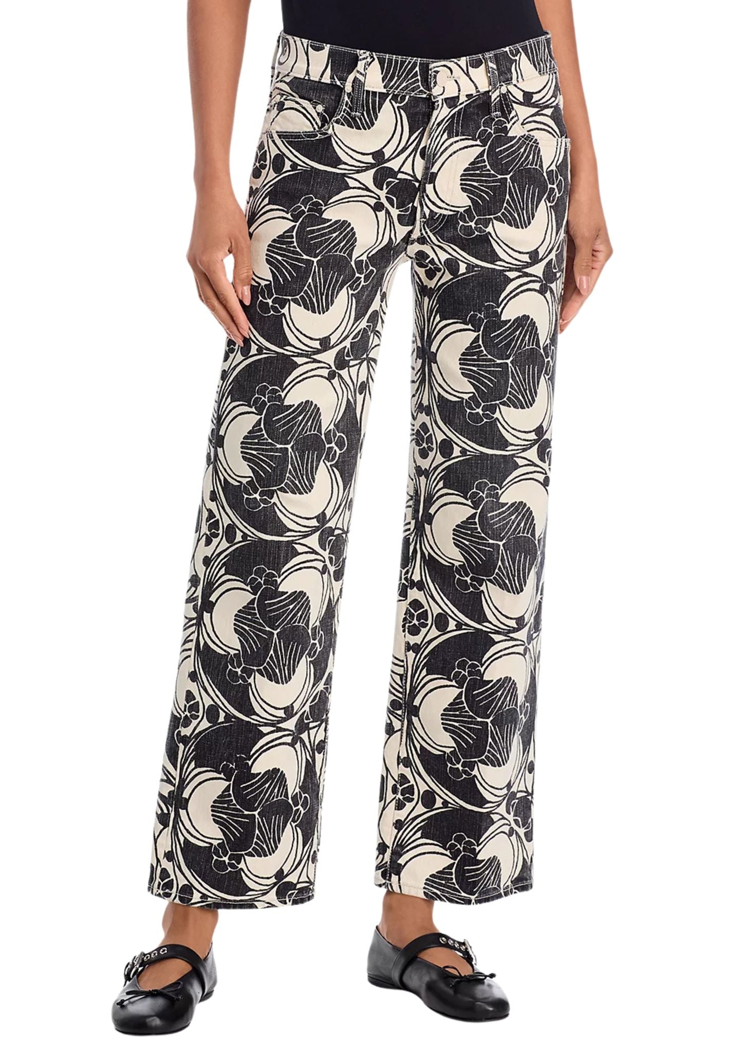 The Mid Rise Rambler Zip Ankle Jeans-Denim-Uniquities