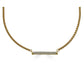 Gold Pave Bar Necklace-Jewelry-Uniquities